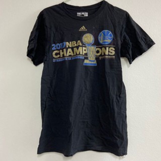 เสื้อยืด บาสเกตบอล Adidas NBA Champions สีเทาเข้ม ของแท้ สวยมาก