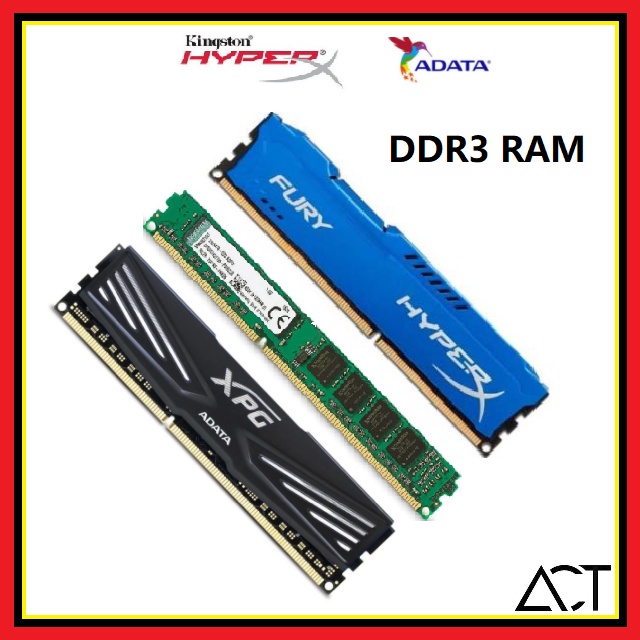 DDR3 ใช้แล้ว RAM 2GB 4GB 8GB RAM 1333MHZ /1600MHZ / 1866MHZ ใช้แล้ว