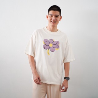 เสื้อยืดโอเวอร์ไซส์ GURETO : Flower