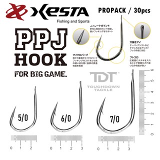 XESTA PPJ HOOK SLOW PITCH PACK 30pcs เบ็ดจิ๊กสโล อย่างคม อย่างแข็ง