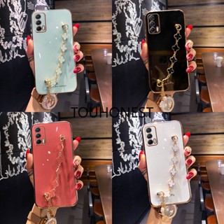 เคส Oppo Realme 5 Pro เคส Realme 6i เคส Realme 8i เคส Realme 5i เคส Realme 5s Case Realme Narzo 50 Case Realme X7 Case Realme V11 Case Realme V15 Case Realme V20 Soft Cute Clover Grass Pendant Phone Case โทรศัพท์มือถือ แบบนิ่ม ลายใบหญ้าสี่แฉก สําหรับ