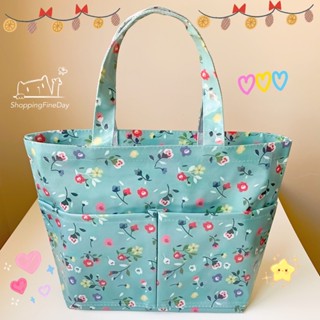 กระเป๋าผ้าเคลือบกันน้ำลายน่ารัก กระเป๋าถือกันน้ำ Size M รุ่น DAILY ทรง Tote Bag