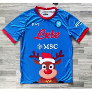 เสื้อฟุตบอล สโมสร ทีมนาโปลี ชุดครีสต์มาส เกรดแฟนบอล (AAA) ปี 2022/23 Napoli x Chirsmas Jersey 2022/23 (AAA)