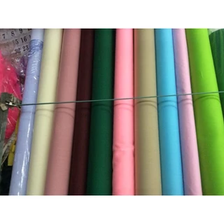 ผ้าคอตตอน สีพื้น โทเร โจงกระเบน เรียนรำ หน้ากว้าง 110-115cm มีให้เลือกมากกว่า30สี เมตร หลา กว้าง 115 ซม