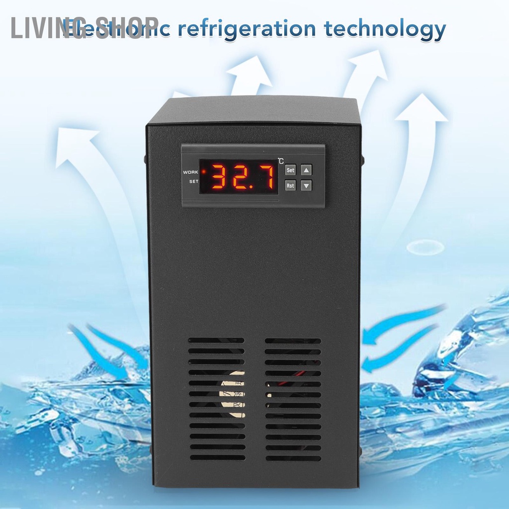 Living Shop Aquarium Water Cooler Warmer Electric Chiller ระบบทำความเย็นสำหรับตู้ปลาตู้ปลา 120W