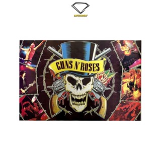 💎Intelligent | โปสเตอร์ Guns N’ Roses | ขนาด 20.75x30.75 นิ้ว | x 1 แผ่น Guns N’ Roses โปสเตอร์วงดนตรี