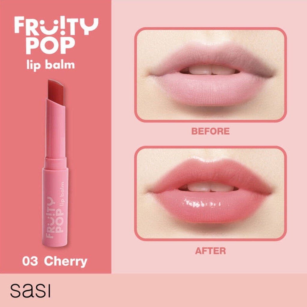 ลิปบาล์ม ศศิ ฟรุตตี้ ป็อป 1.5 กรัม Sasi Fruity Pop Lip Balm 1.5g. - รูปที่ 4