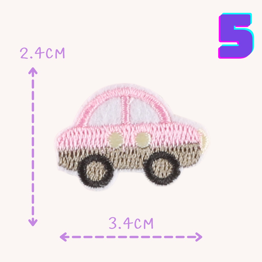 10บาททุกชิ้น DIY:ตัวรีดติดเสื้อ อาร์มติดเสื้อ ลายรถน่ารัก ใช้เตารีดรีดติดลงผ้าได้เลยค่ะ ง่ายมากๆๆค่ะ