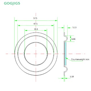 [GOGJIG5] ไดอะแฟรมลําโพง เบส 57 มม. ยางวูฟเฟอร์ 57 มม. อุปกรณ์เสริม Diy