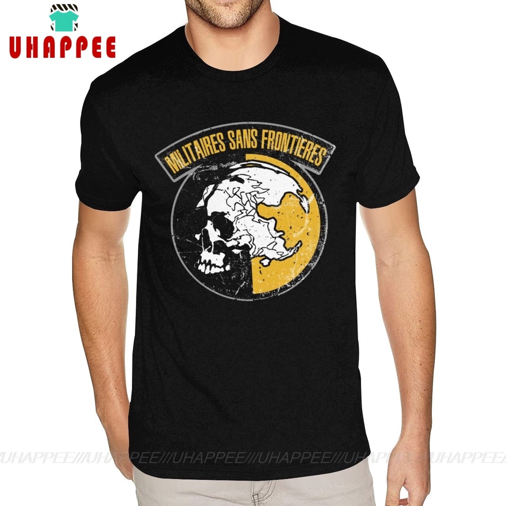 เสื้อยืดลําลอง สําหรับผู้ชาย แขนสั้น คอกลม พิมพ์ลาย Mgs Msf Metal Gear Solid