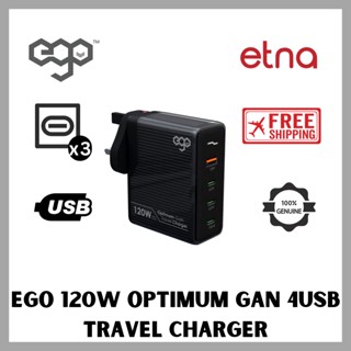 Ego 120W Optimum Gan 4USB 4 conversion plugs, supporting 150+ countries ที่ชาร์จเดินทาง