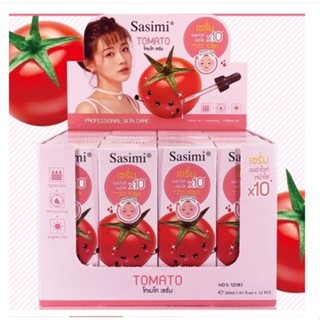 Sasimi เซรั่ม Tomato Serum 30 ml เซรั่มมะเขือเทศ สูตรออร่าไวท์หน้าใสX10 เผยผิวกระจ่างใส บอกลาปัญหาสิว