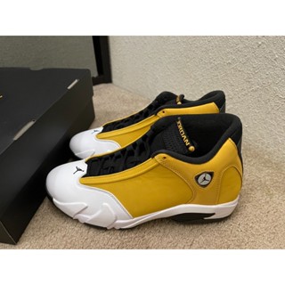 Qbej Air Jordan 14 retro "light ginger" (2022) ใหม่ ของแท้ สําหรับผู้ชาย 487471-701