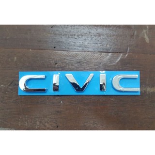 (6)Logo Civic งานพลาสติก ตัวอักษรแยก 3สี