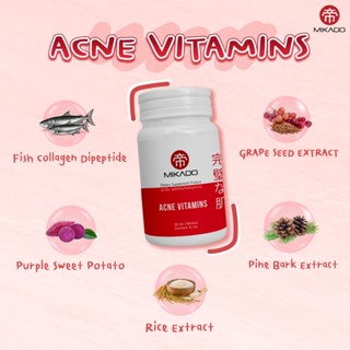 Mikado Acne Vitamin to balance the skin and reduce the acne, clear skin in a few weeks, control oily skin