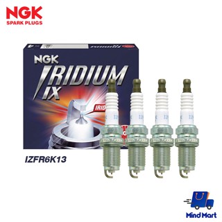 NGK หัวเทียนรถยนต์ LASER IRIDIUM IZFR6K13 (6774) 4หัว/กล่อง