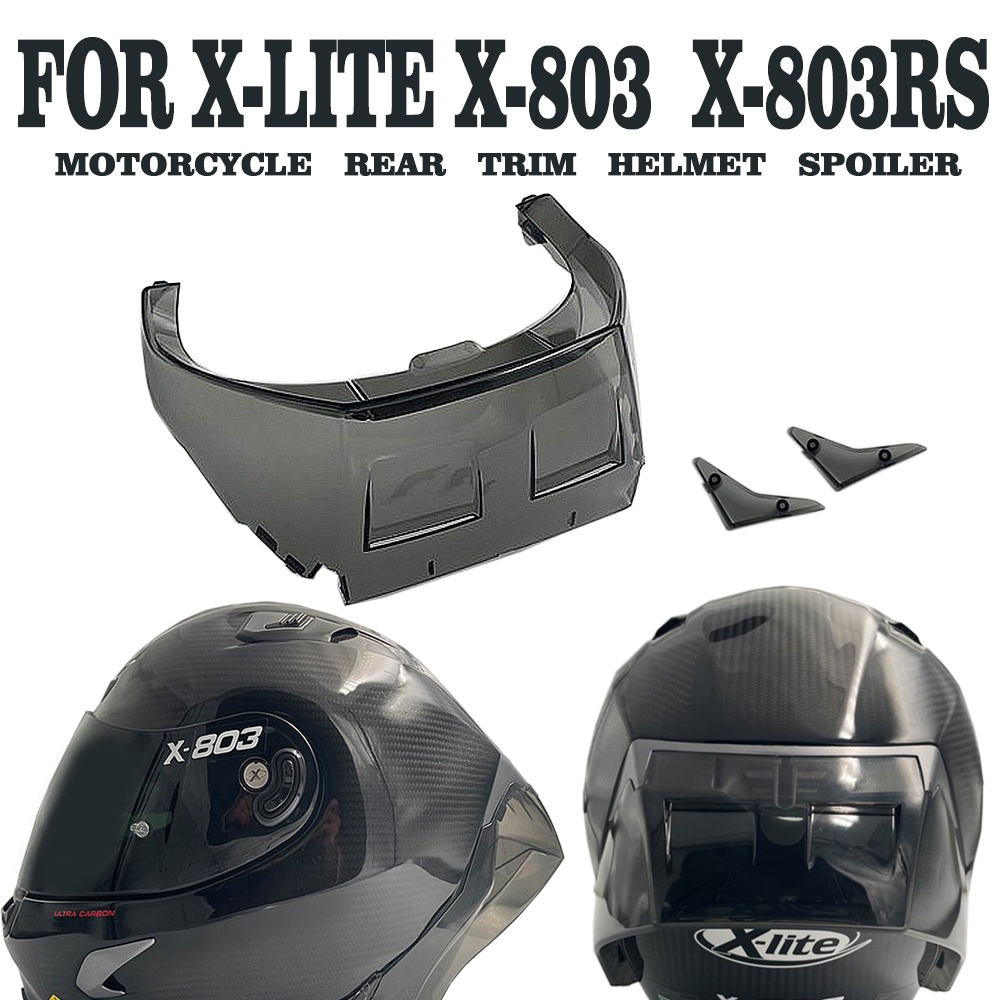 รถจักรยานยนต์ด้านหลัง Trim สปอยเลอร์หมวกกันน็อคสําหรับ NOLAN X-Lite X-803 X-803RS X-Lite 803RS สปอยเ
