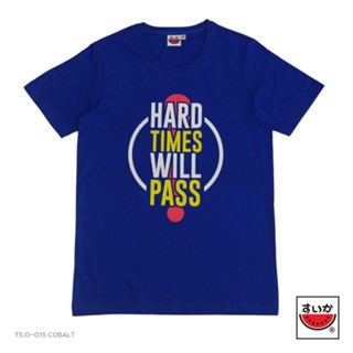 แตงโม (SUIKA) - เสื้อแตงโม "POSITIVI-TEES" คอกลมพิมพ์ลาย HARD THINGS WILL PASS ( TS.O-015 )