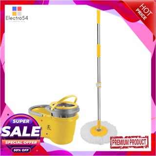 SPIN ชุดอุปกรณ์ถังปั่นพร้อมไม้ม็อบ BE MAN VETORA สีเหลืองSPIN BUCKET MOP SET BE MAN VETORA YELLOW