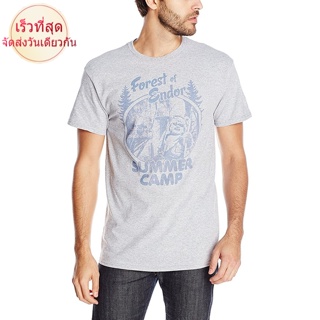 100%cotton เสื้อยืดผู้ชาย Star Wars Mens Forest Camp T-Shirt men เสื้อ ยืด ผู้ชาย คอกลม โอเวอร์ ไซส์_04