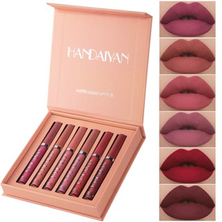 HANDAIYAN Lipgloss Makeup liquid Lipstick Makeup Matte Long Lasting Waterproof Velvet Liquid Lip Stick Sexy Fashion Lips Make Up