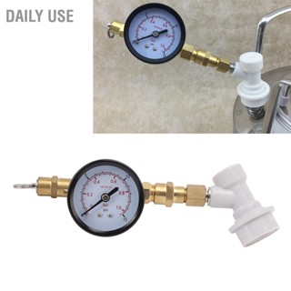 Daily Use วาล์วระบายแรงดันเบียร์เบียร์แบบปรับได้พร้อมมาตรวัดแรงดันและตัวจ่าย Cola Keg Regulator