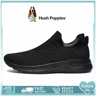 Hush Puppies รองเท้าผ้าใบลําลอง ส้นแบน ขนาดใหญ่ สไตล์เกาหลี สําหรับผู้ชาย เหมาะกับการเล่นกีฬา ไซซ์ 45 46