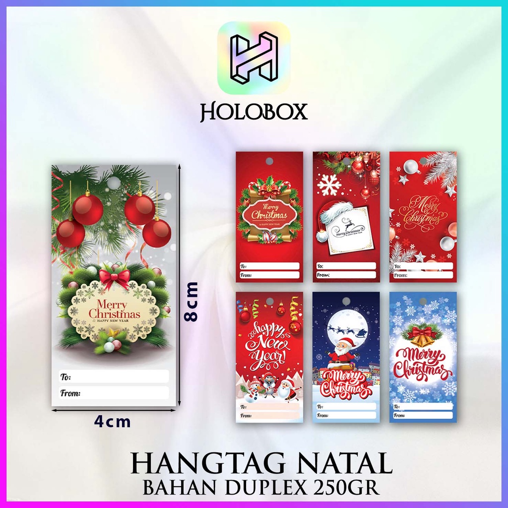 Hang Tag – Merry Christimas Motif Hang Tag 7.5x5 | ชม.20