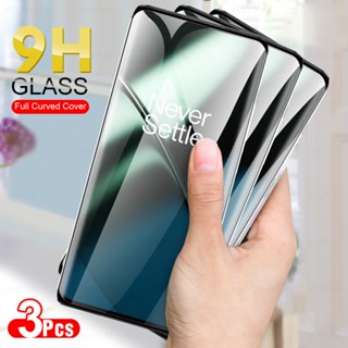 3 ชิ้น สําหรับ oneplus 11 ฟิล์มกระจกนิรภัยโค้ง One Plus 8 pro 7 pro oneplus 7 5G ฟิล์มป้องกันหน้าจอ แบบเต็ม