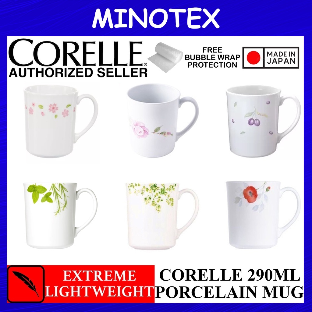 Corelle หลวม 290ml แก้วพอร์ซเลน Corelle แก้ว Corelle Cawan Drinkware ถ้วยบนโต๊ะอาหาร