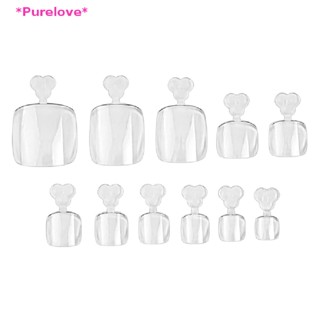 Purelove&gt; เล็บปลอม แบบใส บางพิเศษ 550 ชิ้น