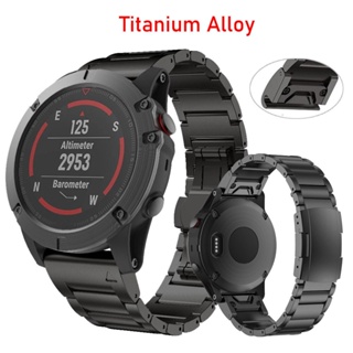 สายนาฬิกาข้อมือไทเทเนียมอัลลอย 22 มม. 26 มม. แบบเปลี่ยน สําหรับ Garmin Descent Mk1 MK2 MK2i G1 Instinct 2 2X