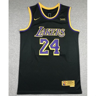 ขายดี Los Angeles Lakers สําหรับผู้ชาย 2021 #24 เสื้อกีฬาบาสเก็ตบอล ปักลาย Kobe Bryant สีดํา OFgkab97BOgoaj89