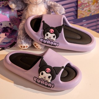 SANRIO รองเท้าแตะ EVA พื้นนิ่ม ลายการ์ตูน Kuromi MELODY Hello Kitty Cinnamoroll แฟชั่นฤดูร้อน สําหรับผู้หญิง