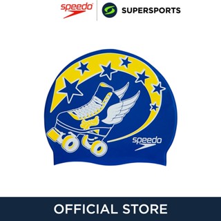 SPEEDO Junior Slogan หมวกว่ายน้ำเด็ก หมวกว่ายน้ำ