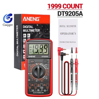 Gaqqee ANENG DT9205A มัลติมิเตอร์ทดสอบไฟฟ้า โวลต์แอมมิเตอร์ โอห์ม วงจรตรวจสอบ อัจฉริยะ หน้าจอ LCD ดิจิทัล