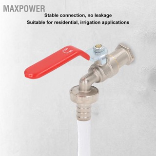 Maxpower Sink Hose Adapter เปลี่ยนวาล์วน้ำทองเหลืองสำหรับใช้ในครัวเรือน 1/2in Outlet 3/4in Inlet