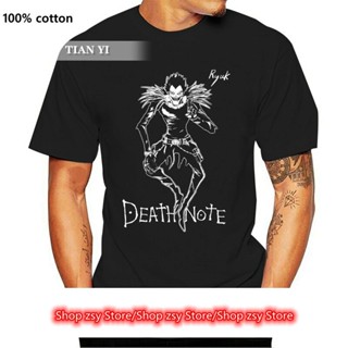 เสื้อยืดลําลอง แขนสั้น คอกลม พิมพ์ลายการ์ตูน Death Note สไตล์ยุโรป สําหรับผู้ชาย_12