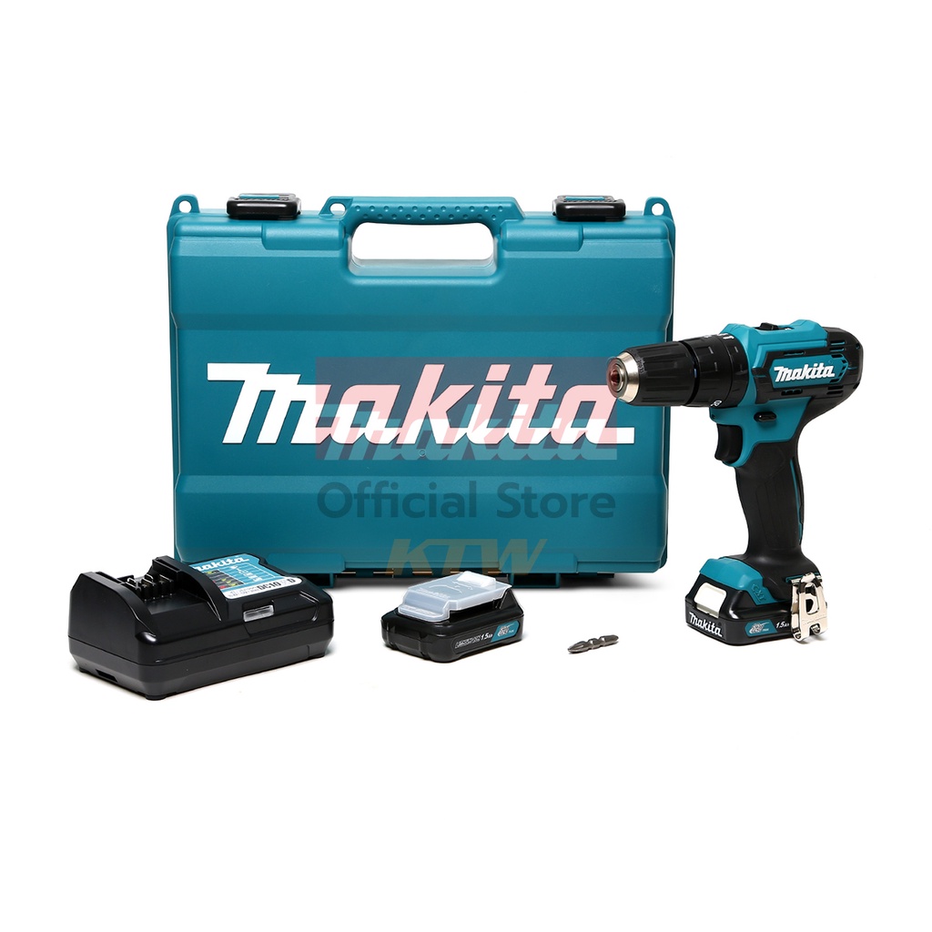 MAKITA สว่านกระแทกไร้สาย 12 โวลต์ 3/8 นิ้ว รุ่น HP333DWYE แรงบิดหมุน 28 นิวตันเมตร รวมแบตเตอรี่-แท่นชาร์จ (มากีต้า)