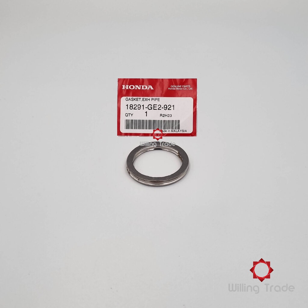 ปะเก็นปากท่อไอเสีย (B318)... HONDA: (18291-GE2-921) CLICK 125I รุ่นปี 2012 - 2020...[แท้ศูนย์ 100%] ...GASKET, EX. PIPE