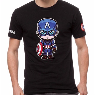 Captain America Shield Avengers Superhero Marvel Short Sleeve T-Shirt T Shirt Tees Baju Lengan Pendek CAP-0004_03