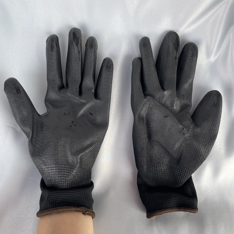 ถุงมือ ยางพารา ผ้าไนล่อน ใช้งานได้สะดวกสบาย นุ่ม กระชับมือ (1แพ็ค12คู่)
