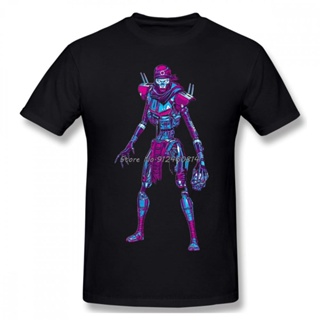 เสื้อยืดคอกลมเสื้อยืดโอเวอร์ไซส์ผู้ชาย Homme Apex Legends Shooter Battle Royale เกมเสื้อยืด Revenant 80 S Retro Cot_11