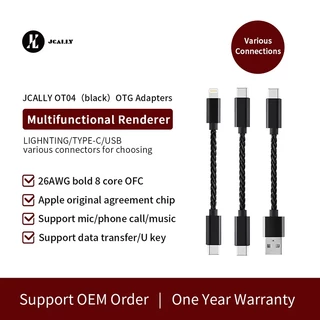 Jcally OT4 OTG สายเคเบิลอะแดปเตอร์ อเนกประสงค์ TPYE-C USB สําหรับ UP5 M3X UA2 ATOM LINK2 UA5 BEAM3S