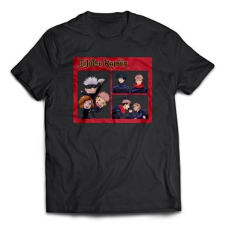 [สินค้าพร้อมจําหน่าย XS-8XL] Jujutsu Kaisen ทีมแขนสั้นเสื้อยืดกราฟิกลําลอง - Gildan พรีเมี่ยม 1 zud_02