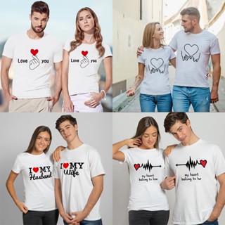 Love You Couple Shirt Couple Tshirts Anniversary Gifts Matching Couple Shirts His and Hers Shirts Valentines Day P_02