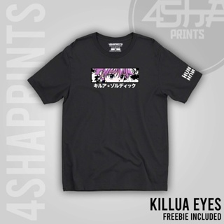 เสื้อยืดแฟชั่น - KILLUA EYES อะนิเมะสุนทรียศาสตร์ TSHIRT ฮันเตอร์ X ฮันเตอร์คุณภาพ TSHIRT_02