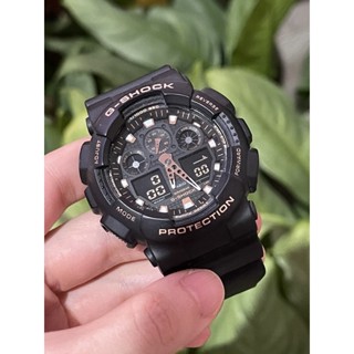 นาฬิกา g-shock GA-100GBX (55mm, ตัวเรือนสีดำ, สายสีดำ) ของแท้