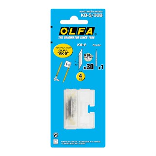 OLFA ใบมีดคัตเตอร์ KB-5/30B ใช้กับมีดคัตเตอร์ทรงปากกา OLFA รุ่น AK-5 art/design