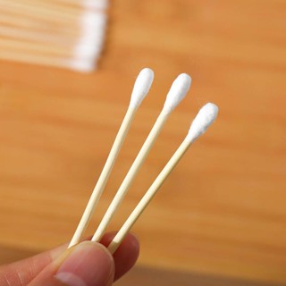 Cotton bud คอตตอนบัด สำลีก้านไม้ 100 ชิ้น/ห่อ